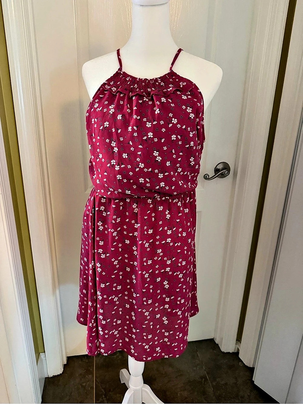 Floral Mini Dress in Pink Like New